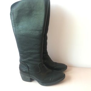 Born Tall Black Leather Boot